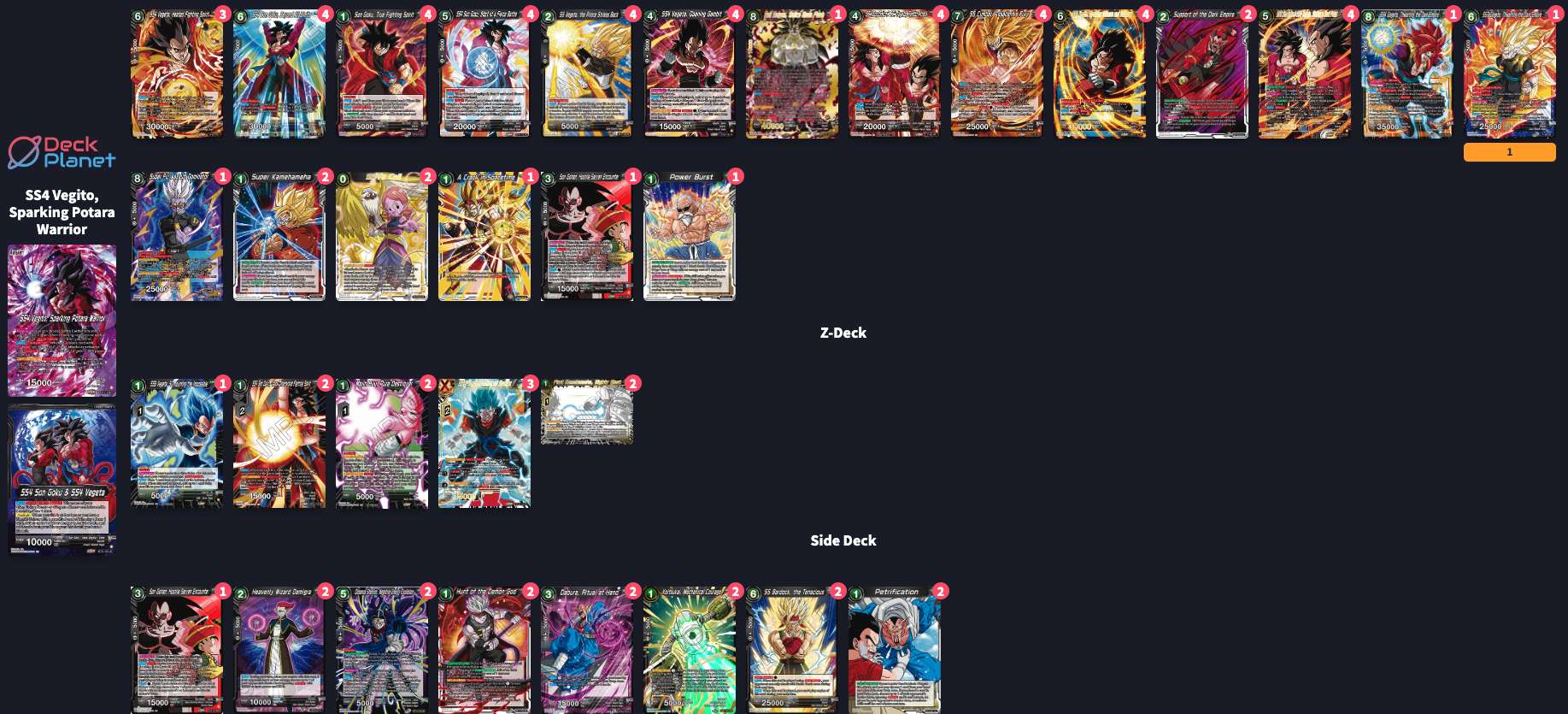 Decklist de Vincenzo Larocco