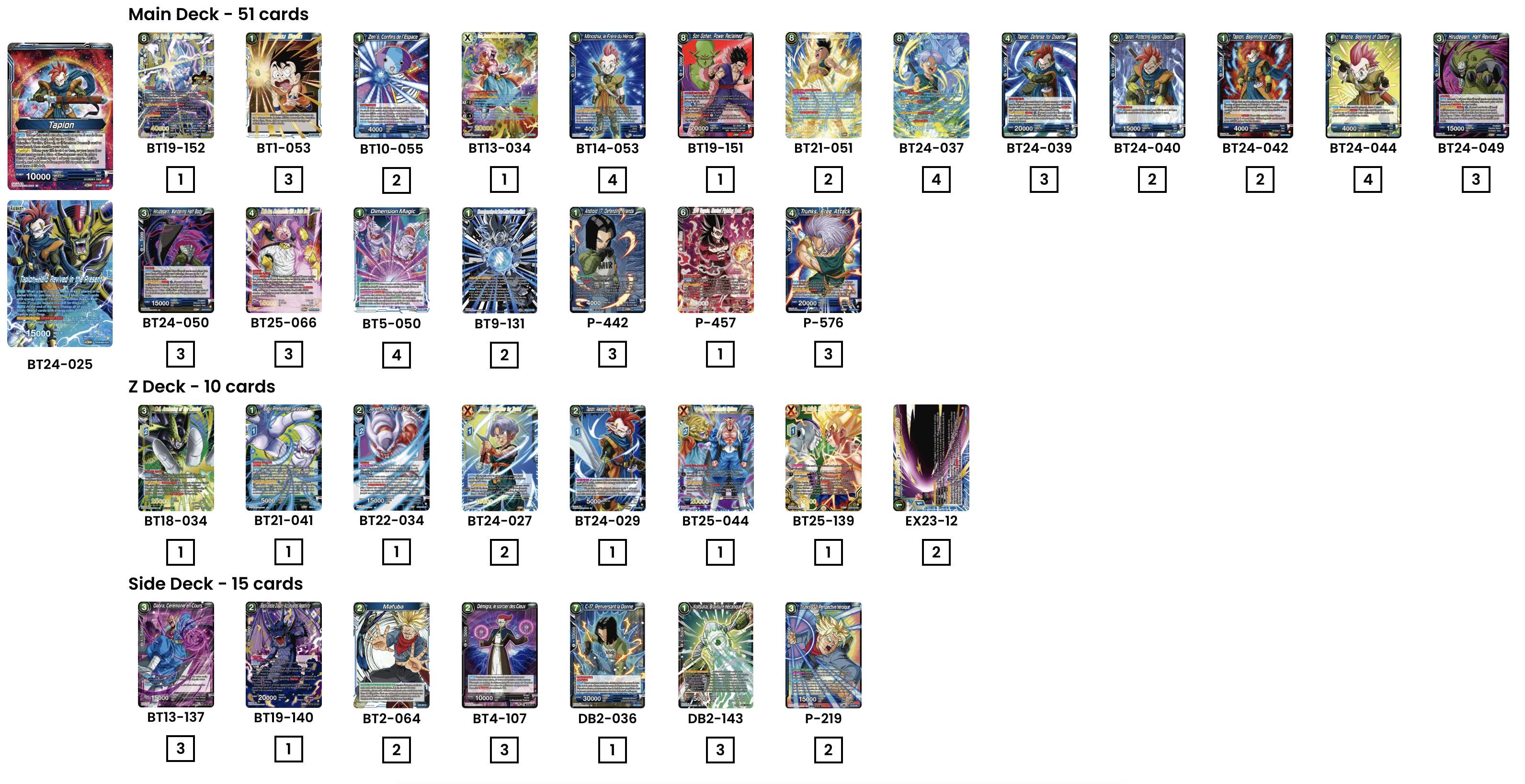 Decklist image · Jared Lopez