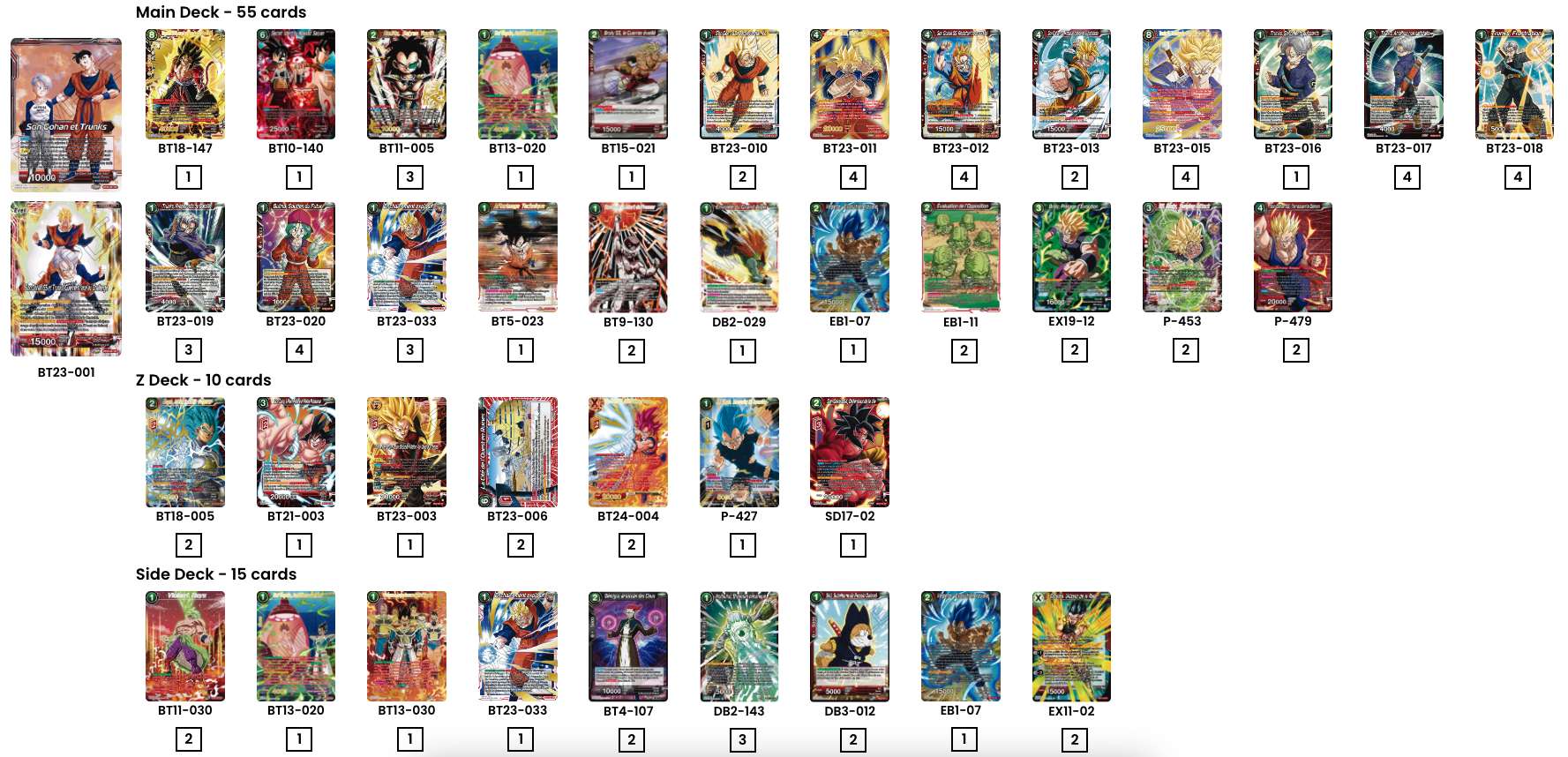 Decklist de Johnathen lanza
