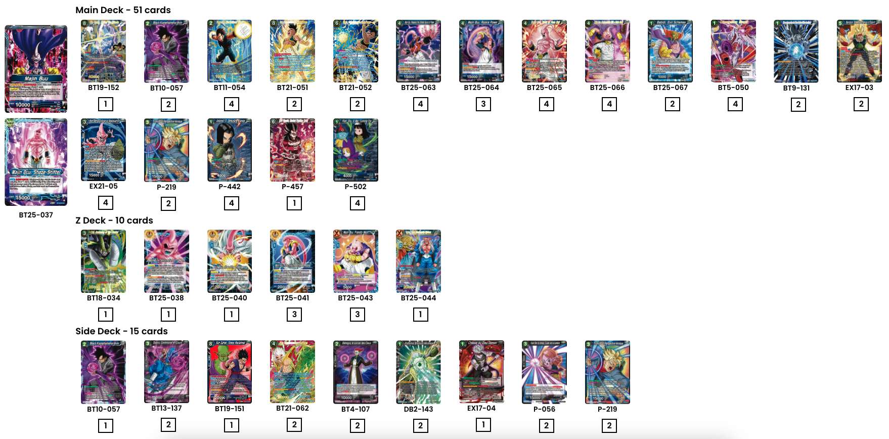 Decklist de Kurtis