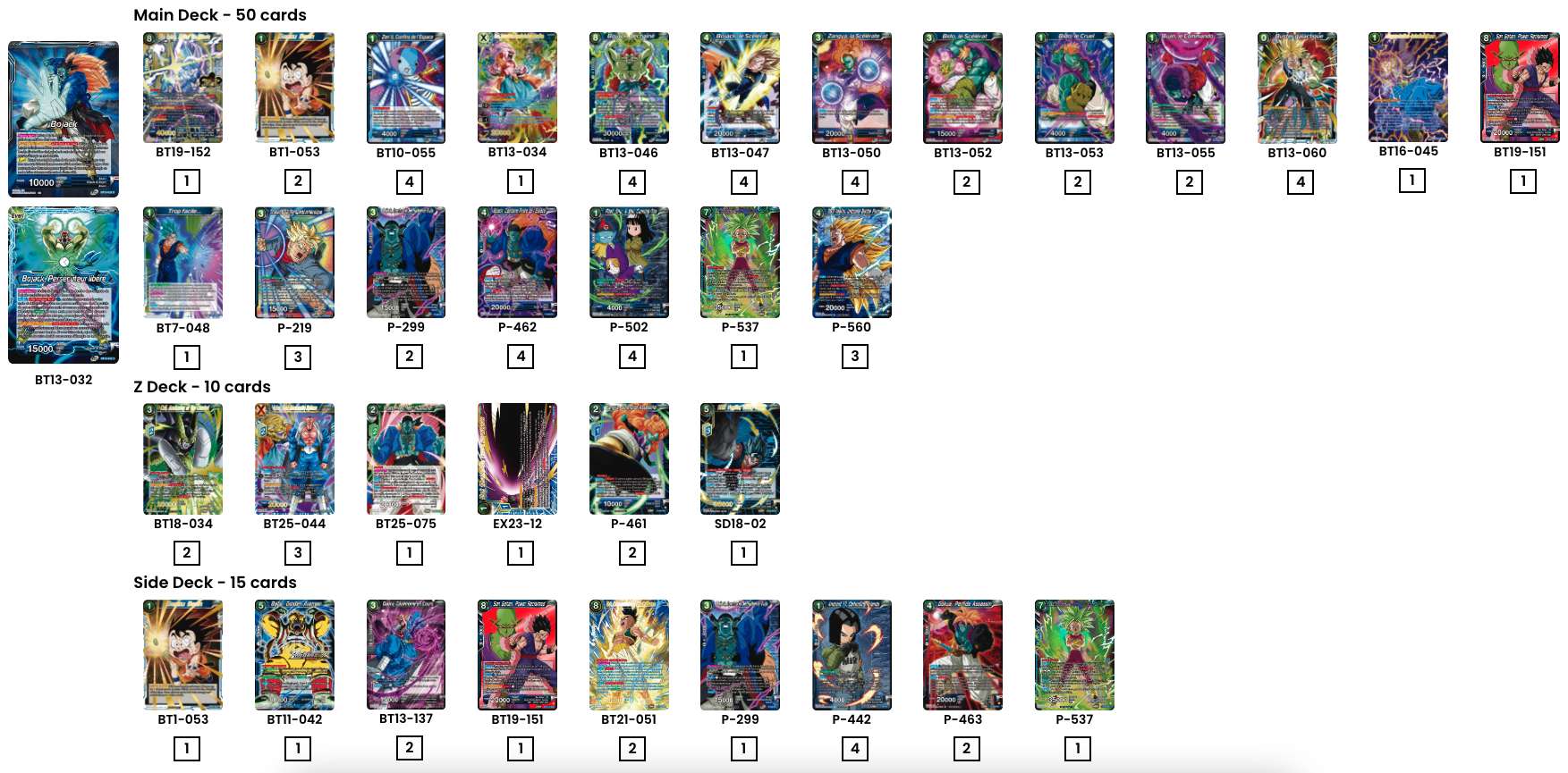 Decklist de Oliver Symonds