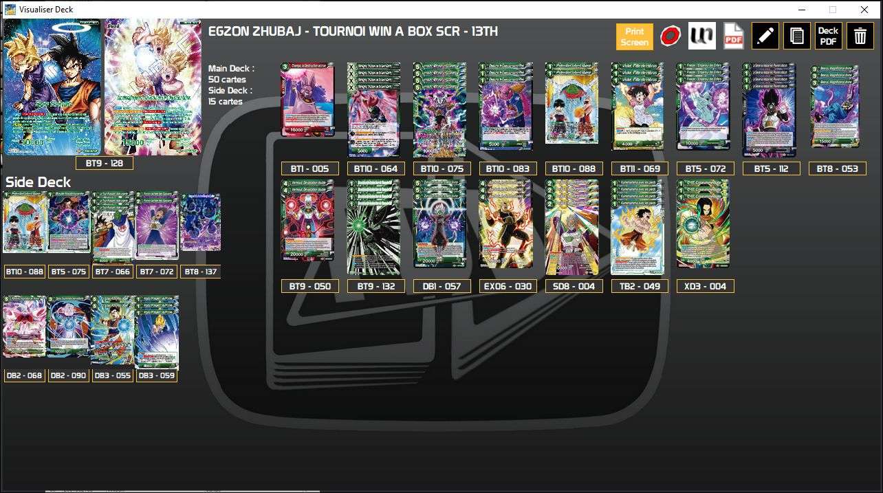 Decklist image · Egzon Zhubaj