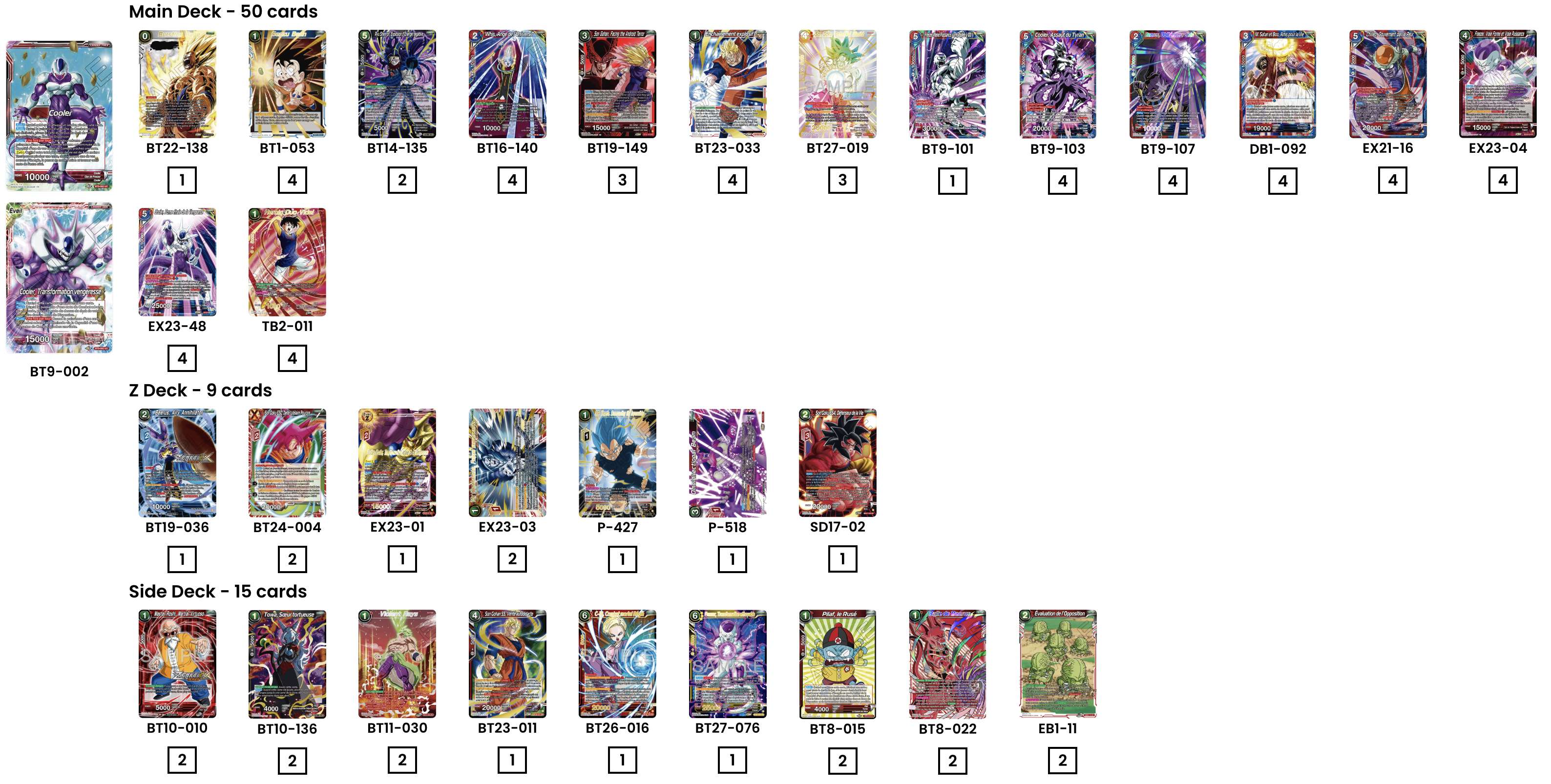 Decklist de Miguel Campos