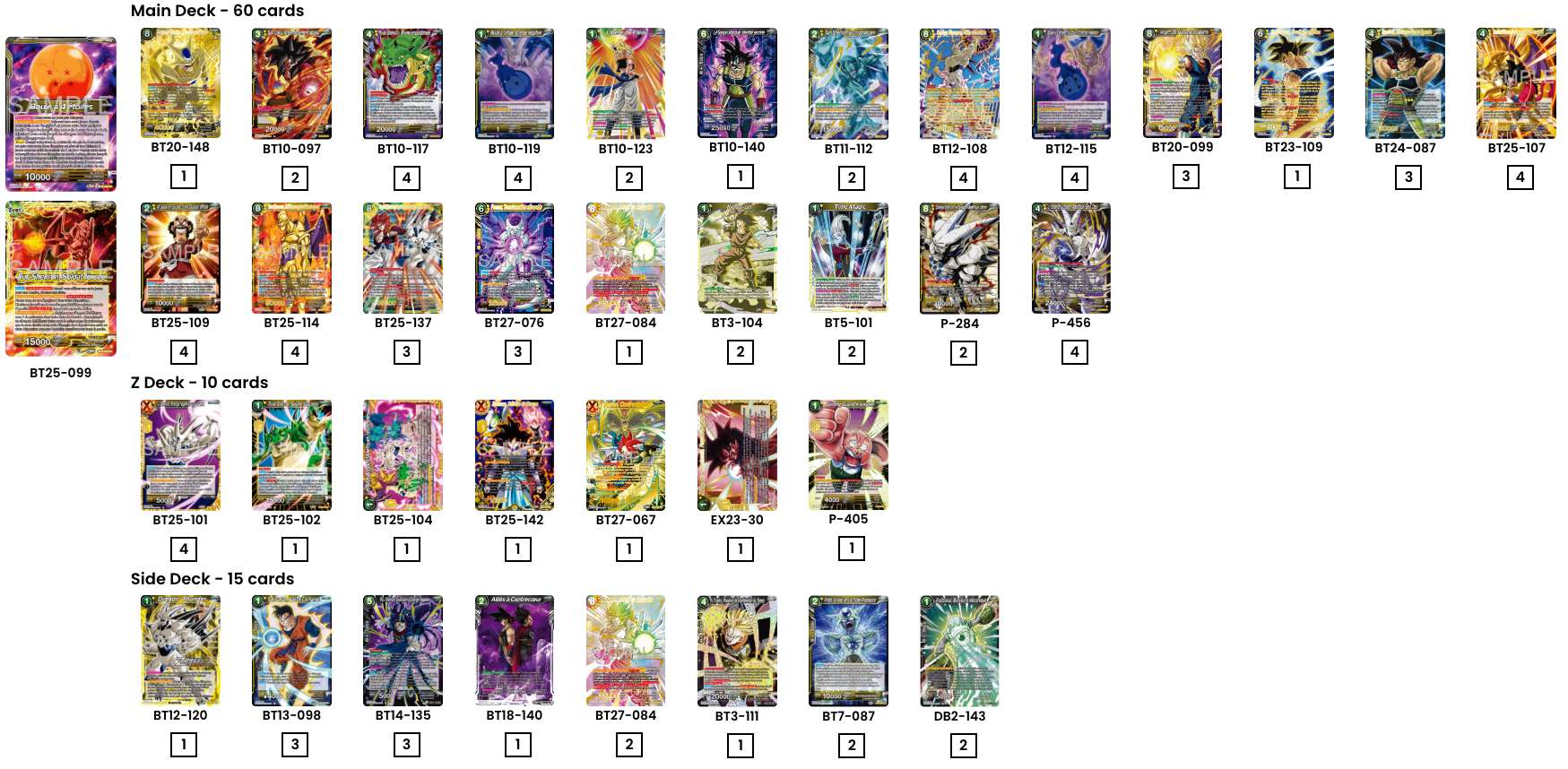 Decklist de ?