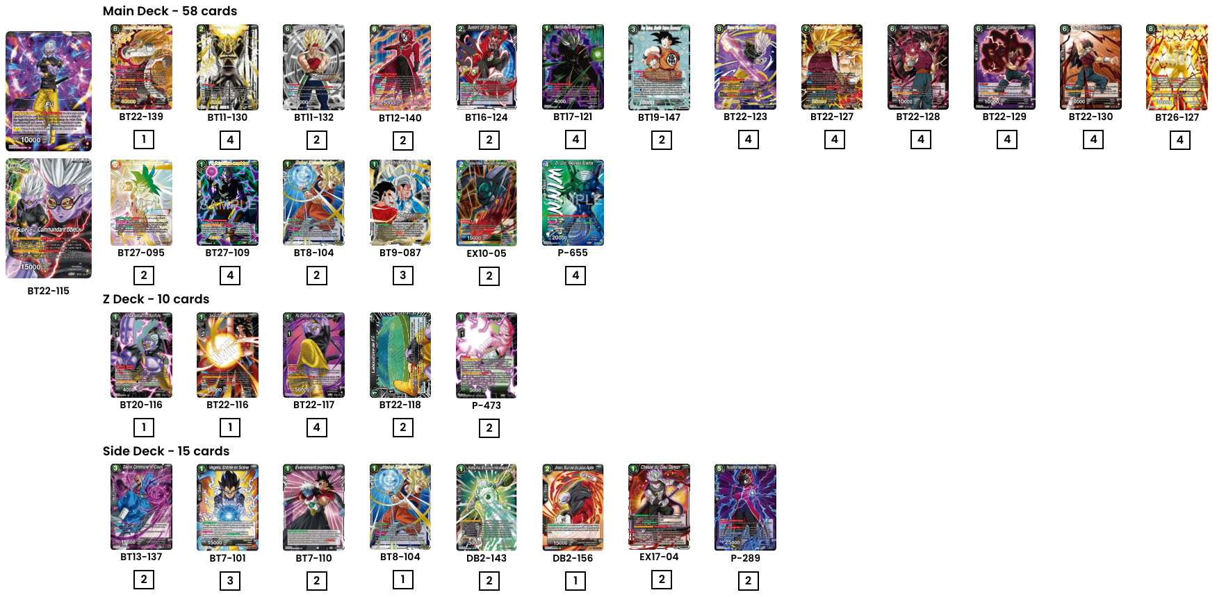 Decklist de ?