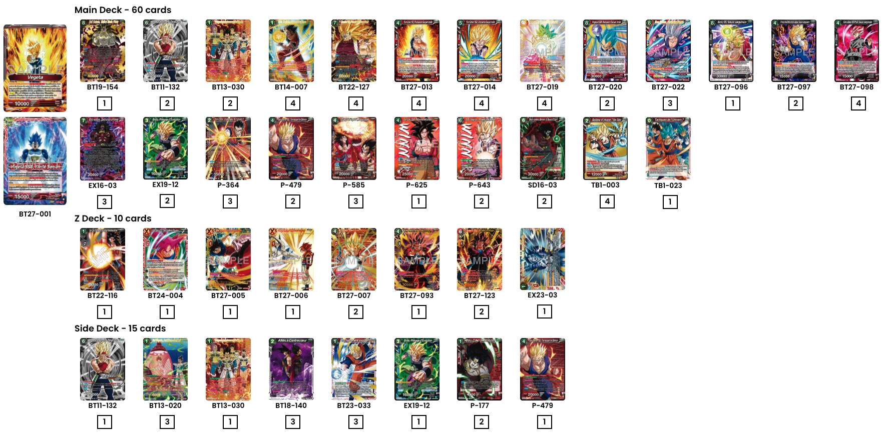 Decklist de ?