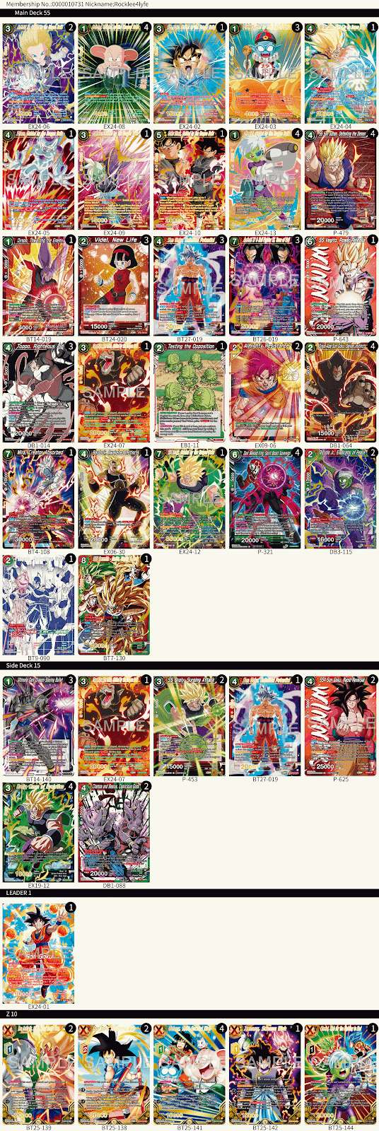 Decklist de Rocklee4lyfe