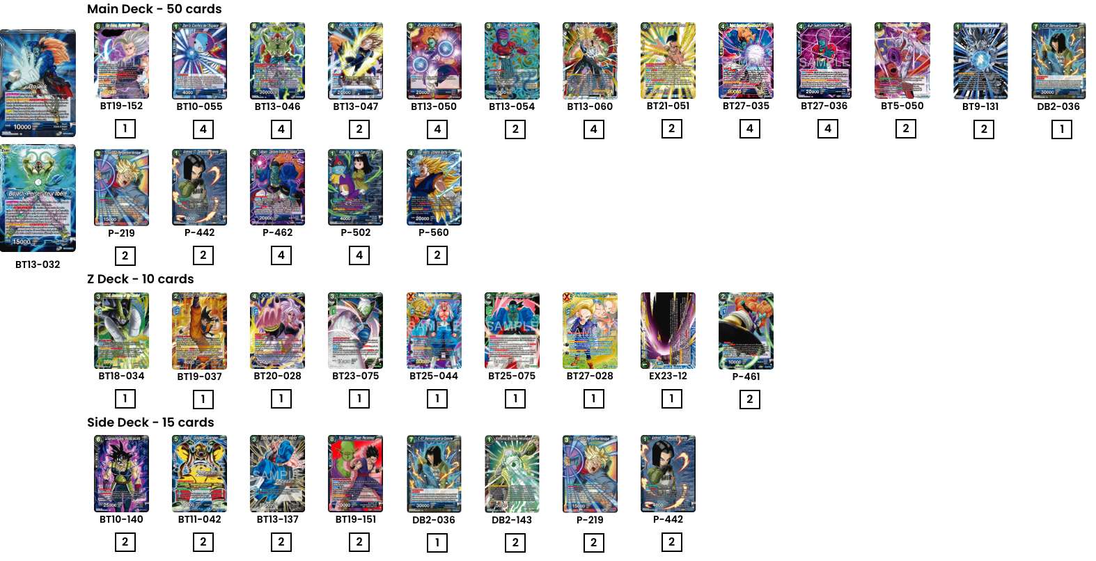 Decklist de Daniel Dalbey