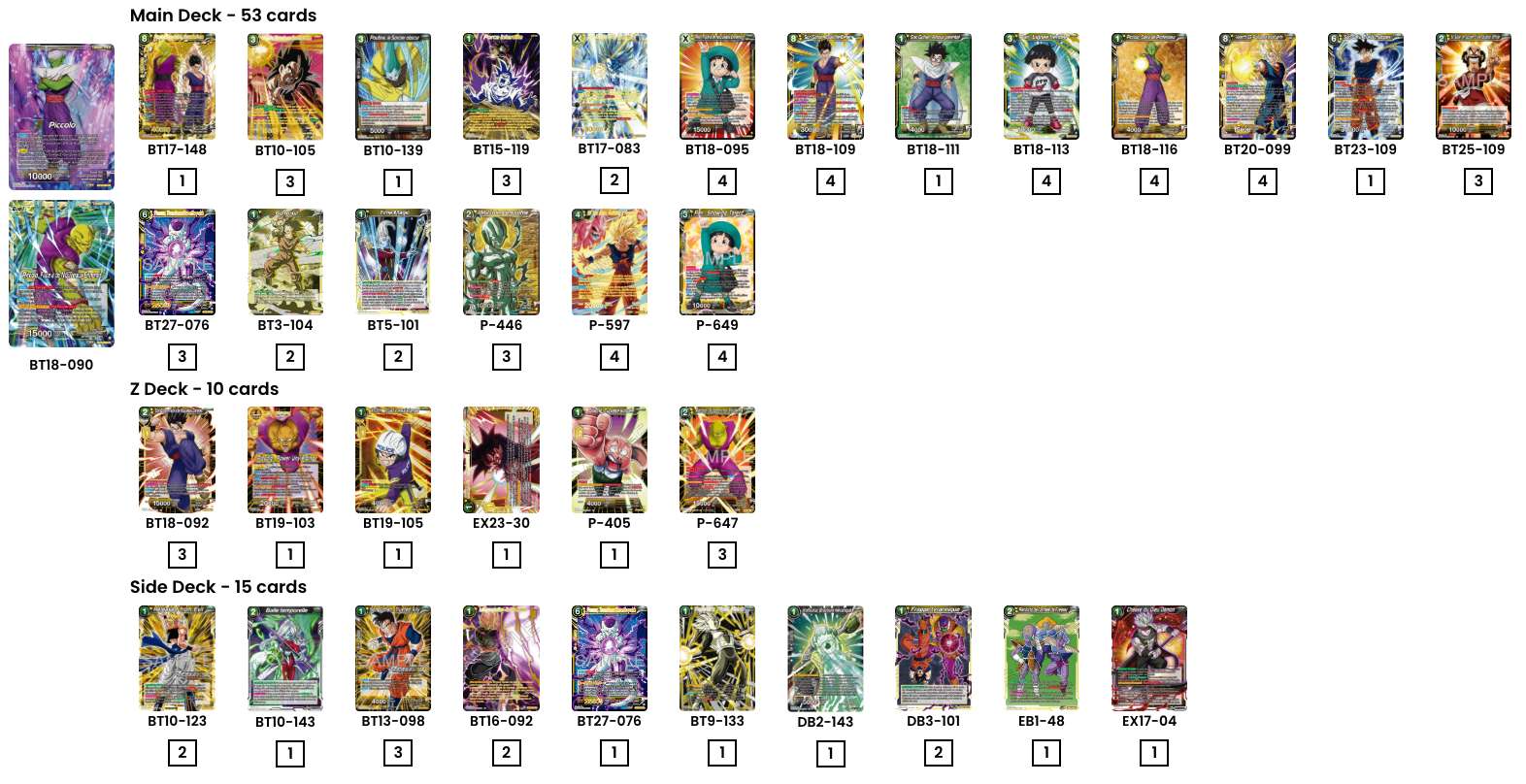 Decklist de Klingsauce