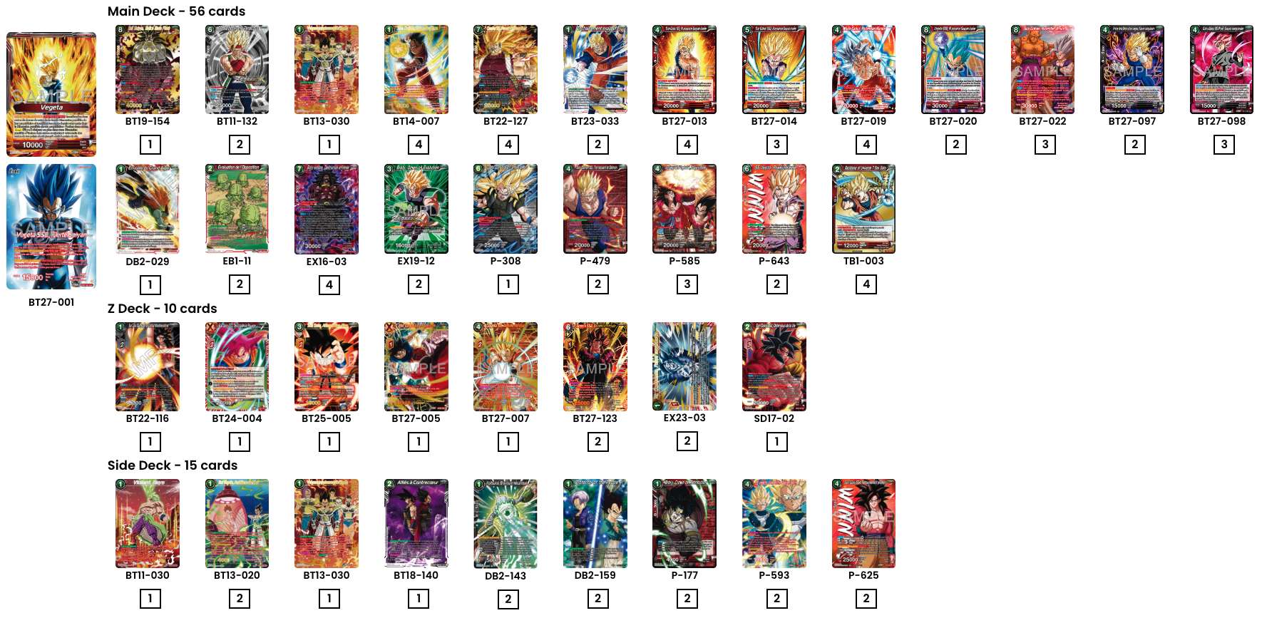 Decklist de No1body