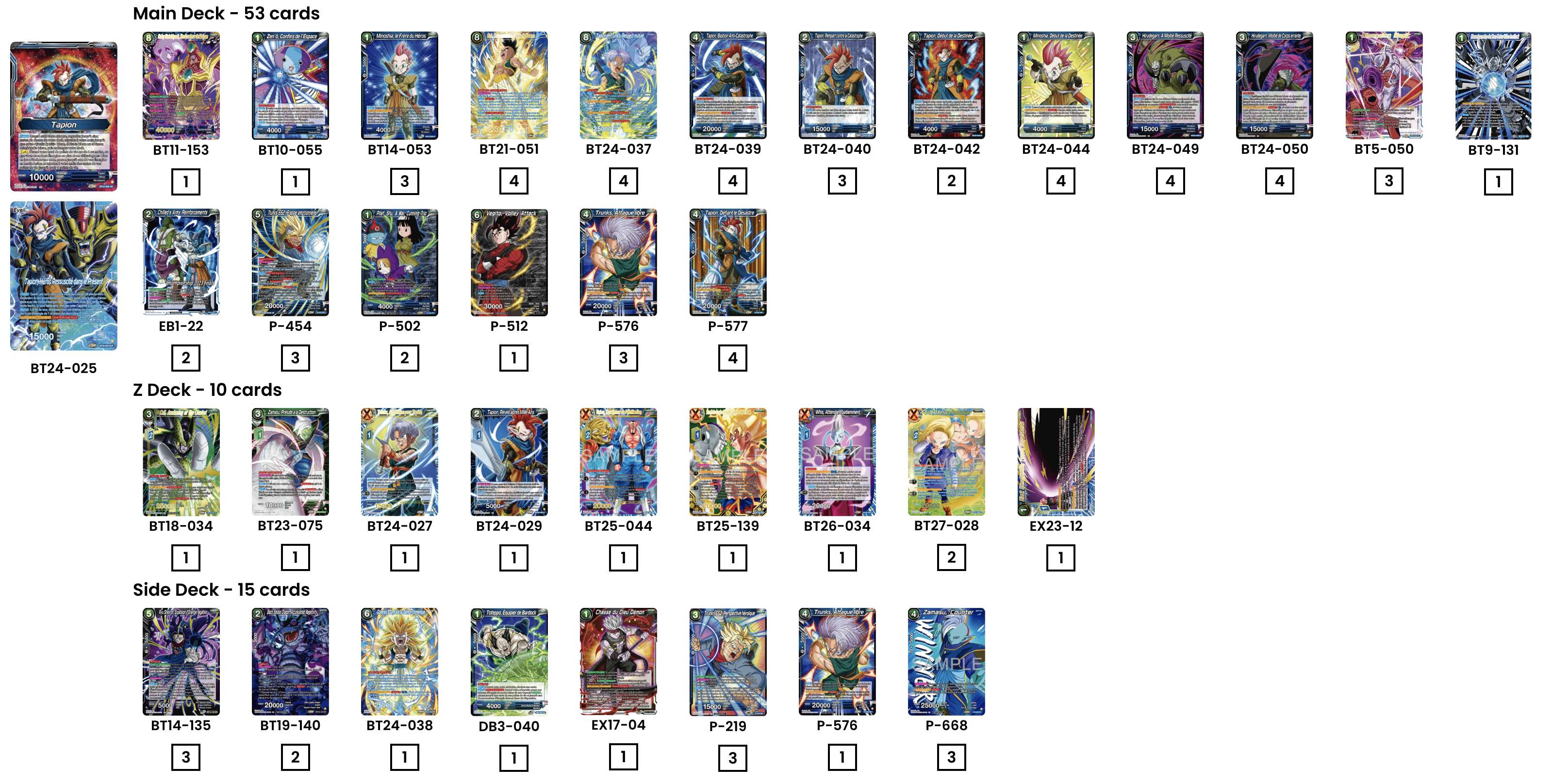 Decklist de ?