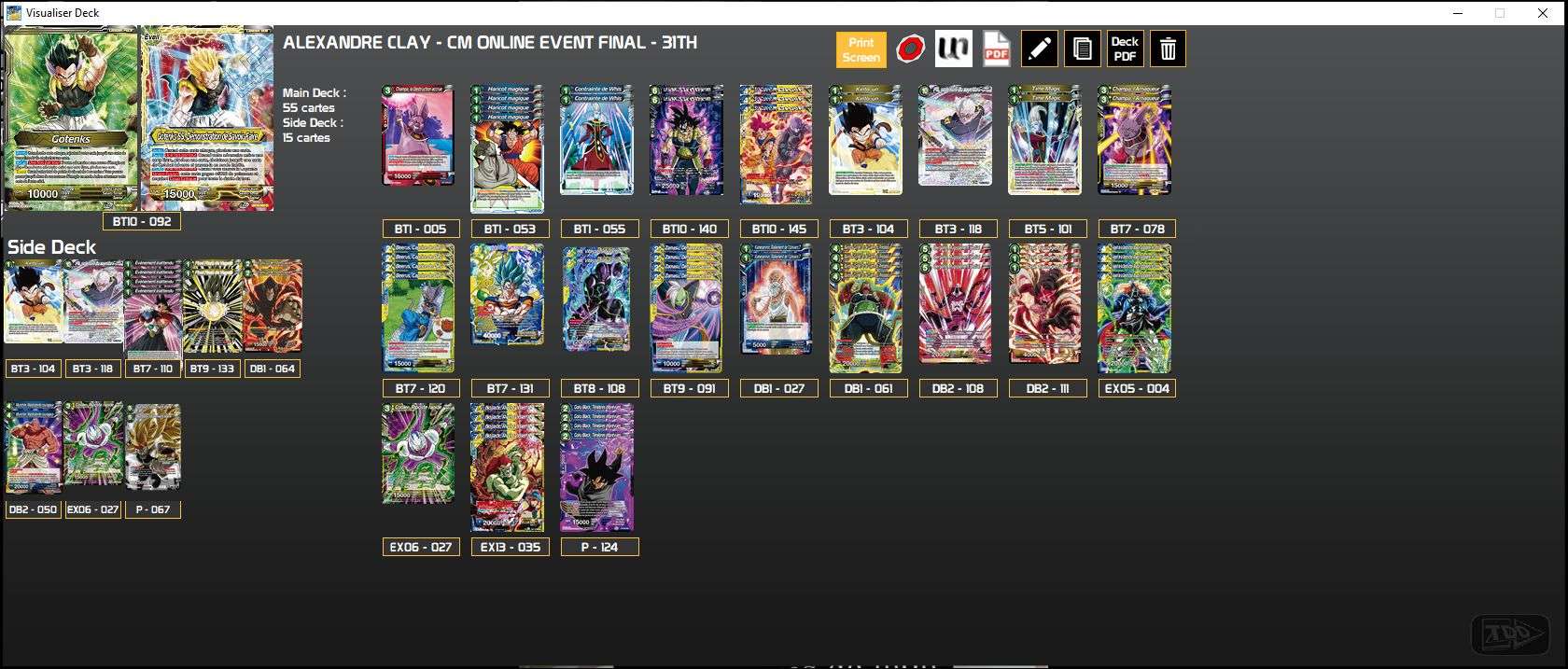 Decklist image · Alexandre Clay
