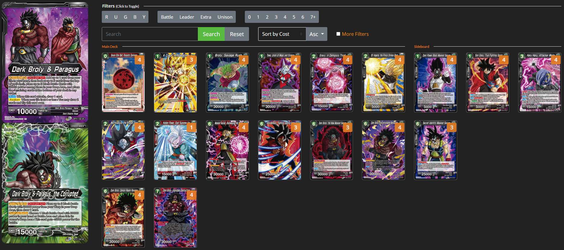 Decklist de EDOUARD ST HILAIRE