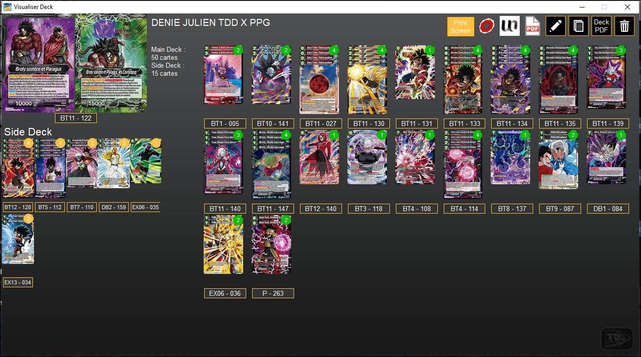 Decklist de Julien Denié