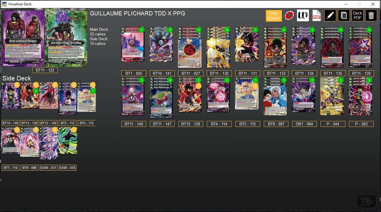 Decklist de Guillaume Plichard