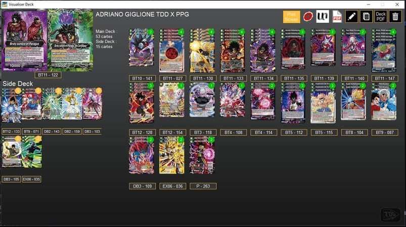 Decklist de Adriano Giglione