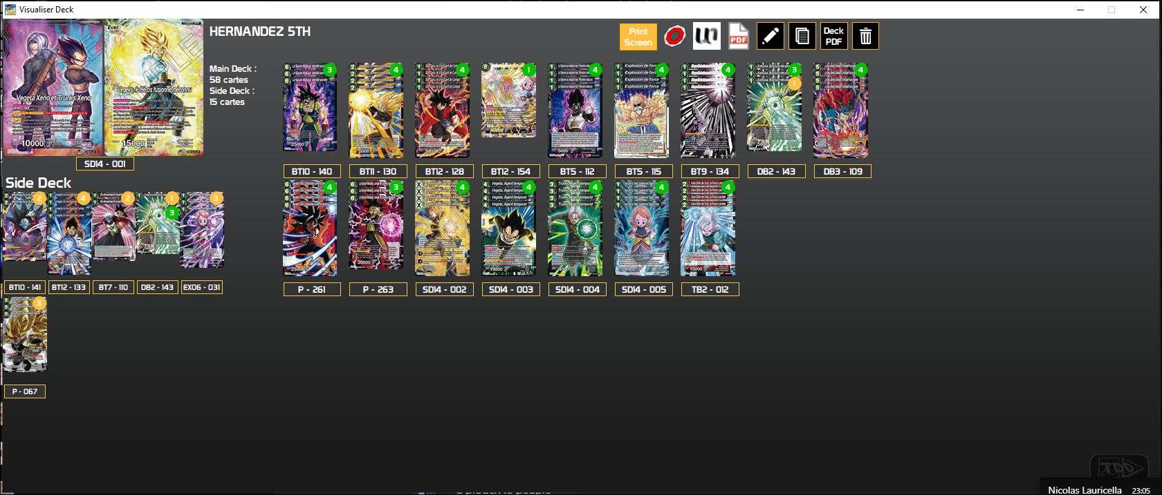 Decklist de Anthony Hernandez