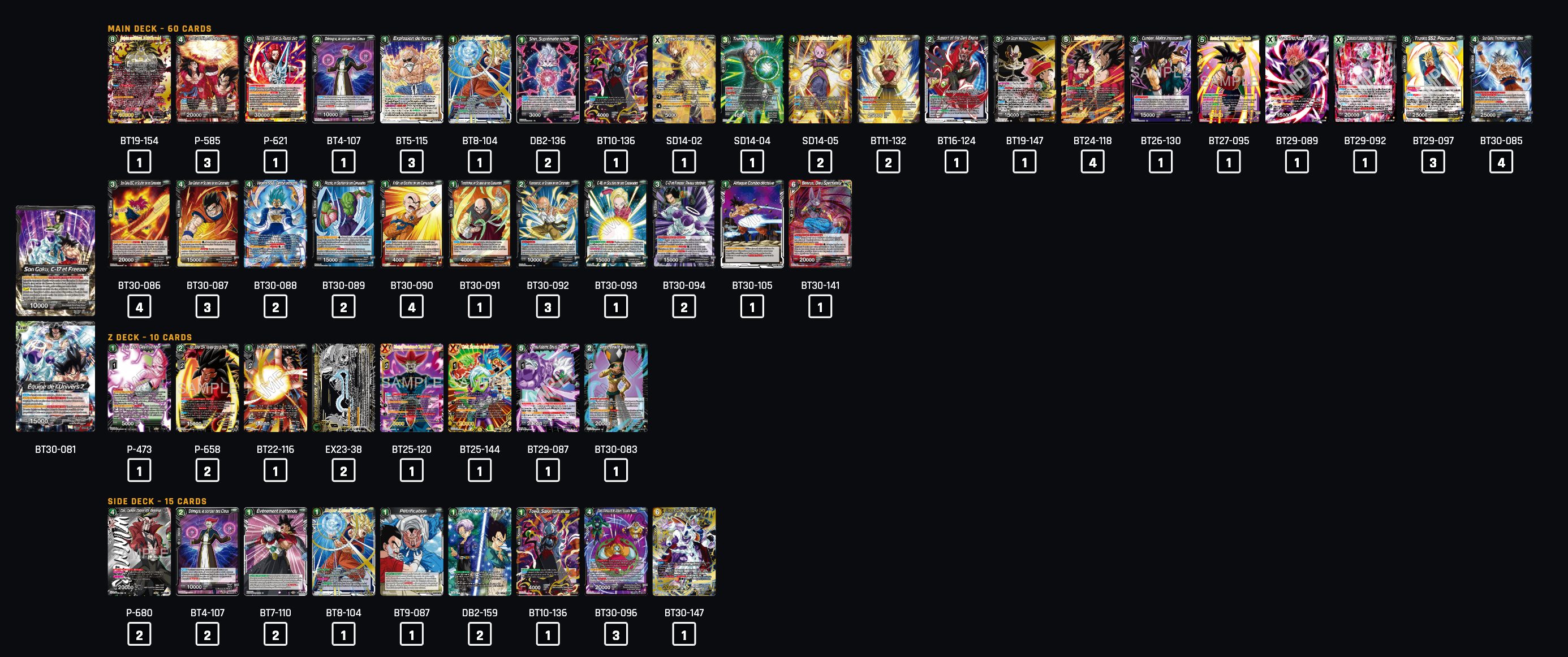 Decklist de Selphir