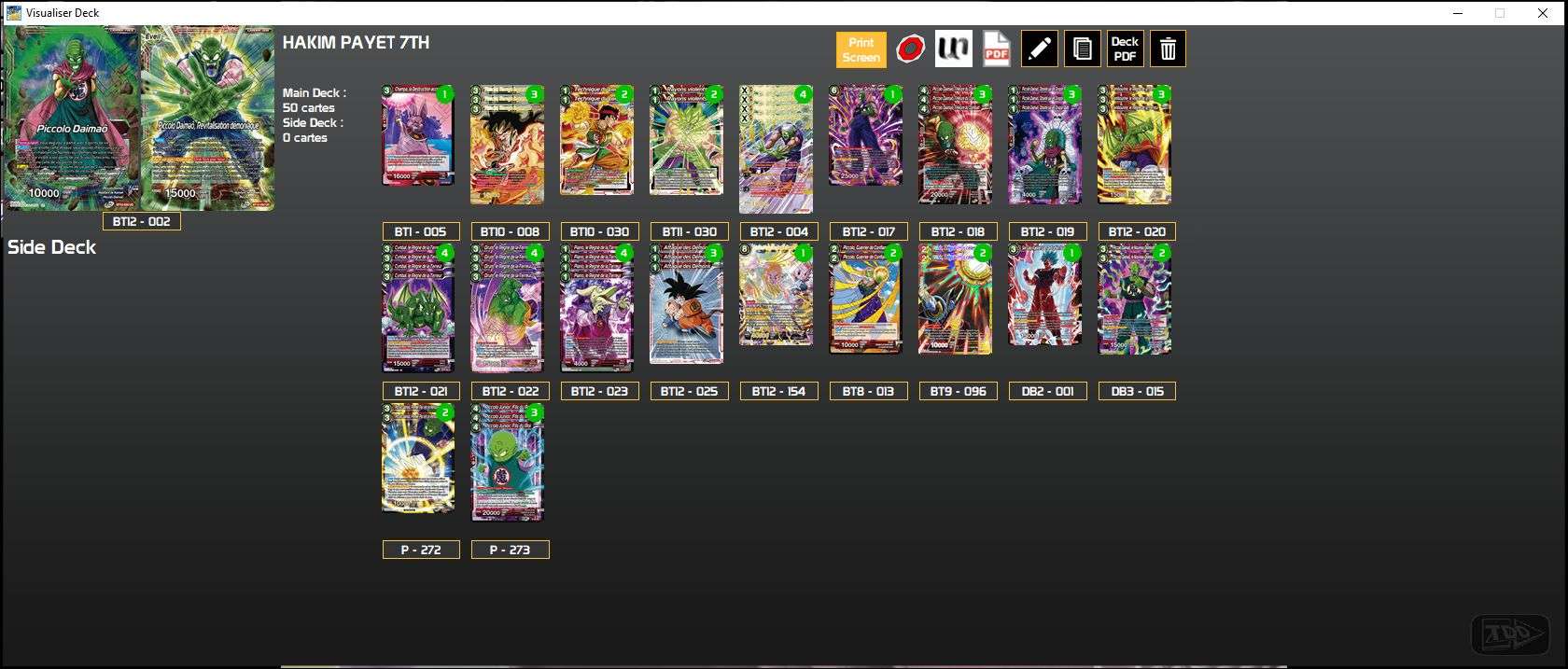 Decklist de Hakim Payet