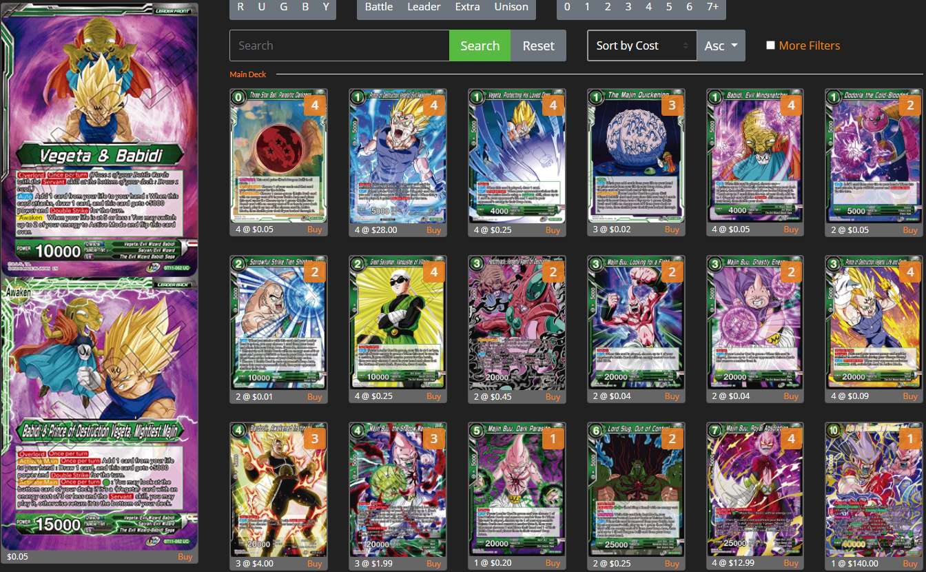 Decklist de Nam Vo