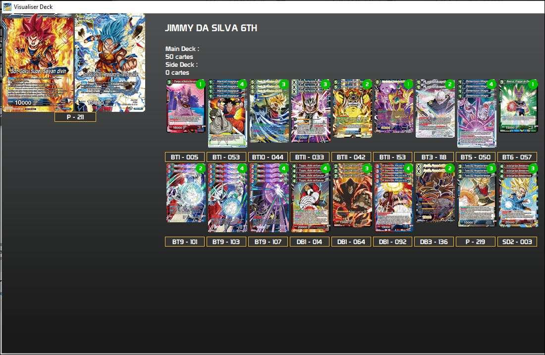 Decklist de Jimmy Da Silva