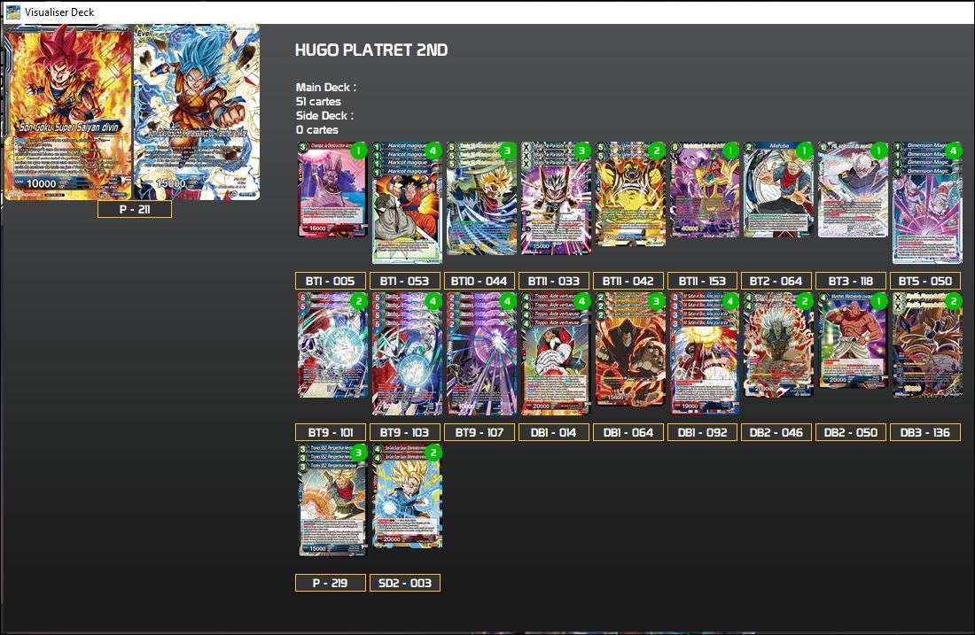 Decklist de Hugo Platret