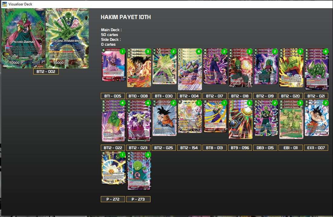 Decklist de Hakim Payet