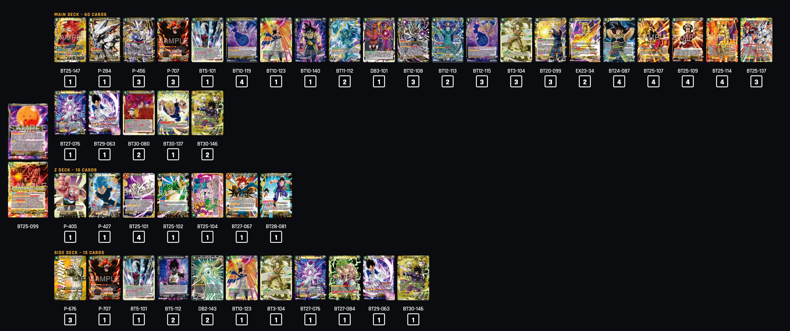 Decklist de Fortunat