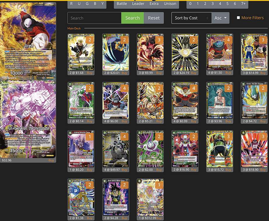 Decklist de Grady Hughes
