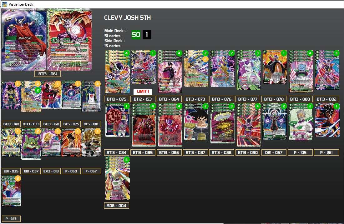 Decklist image · Clevy Josh