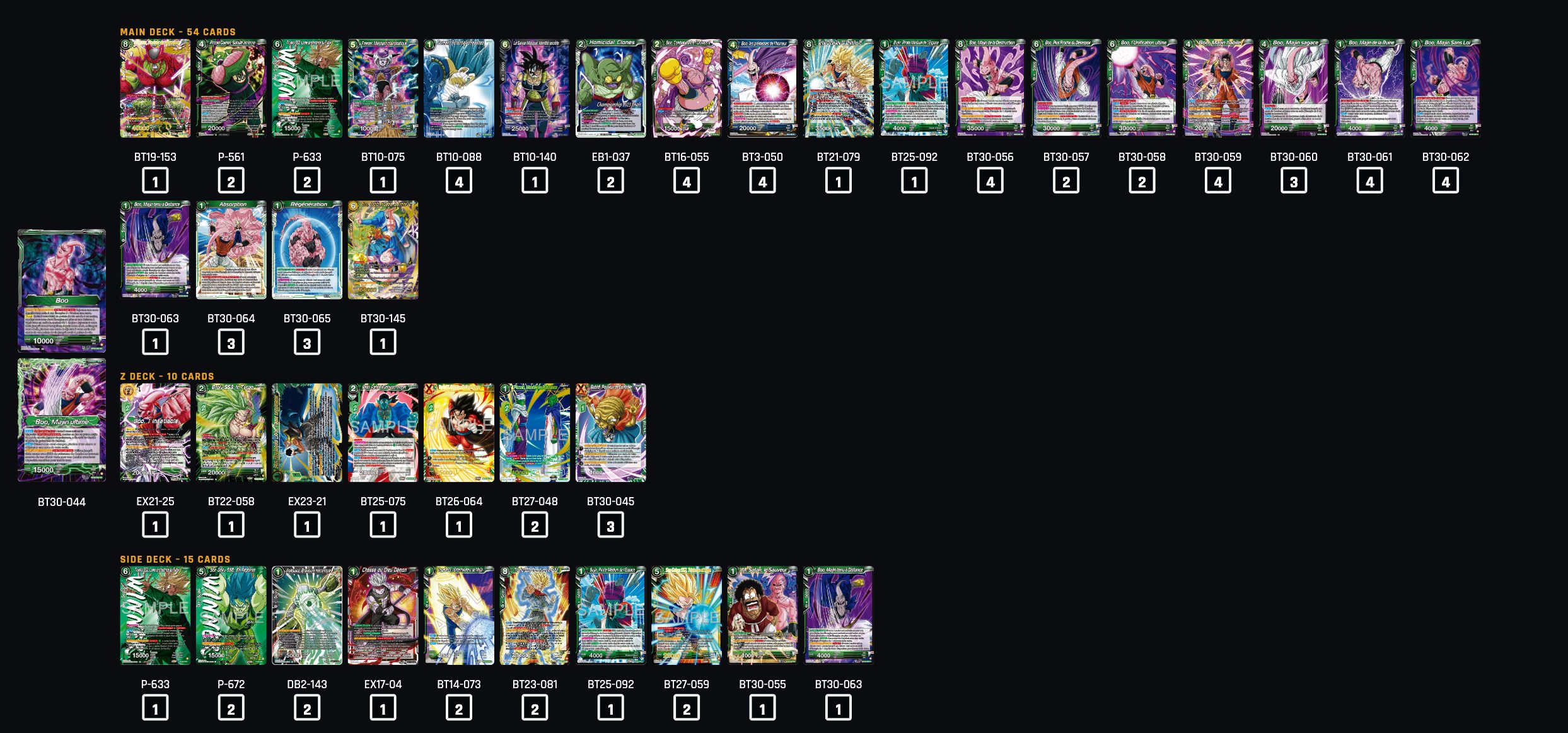 Decklist image · James Dance