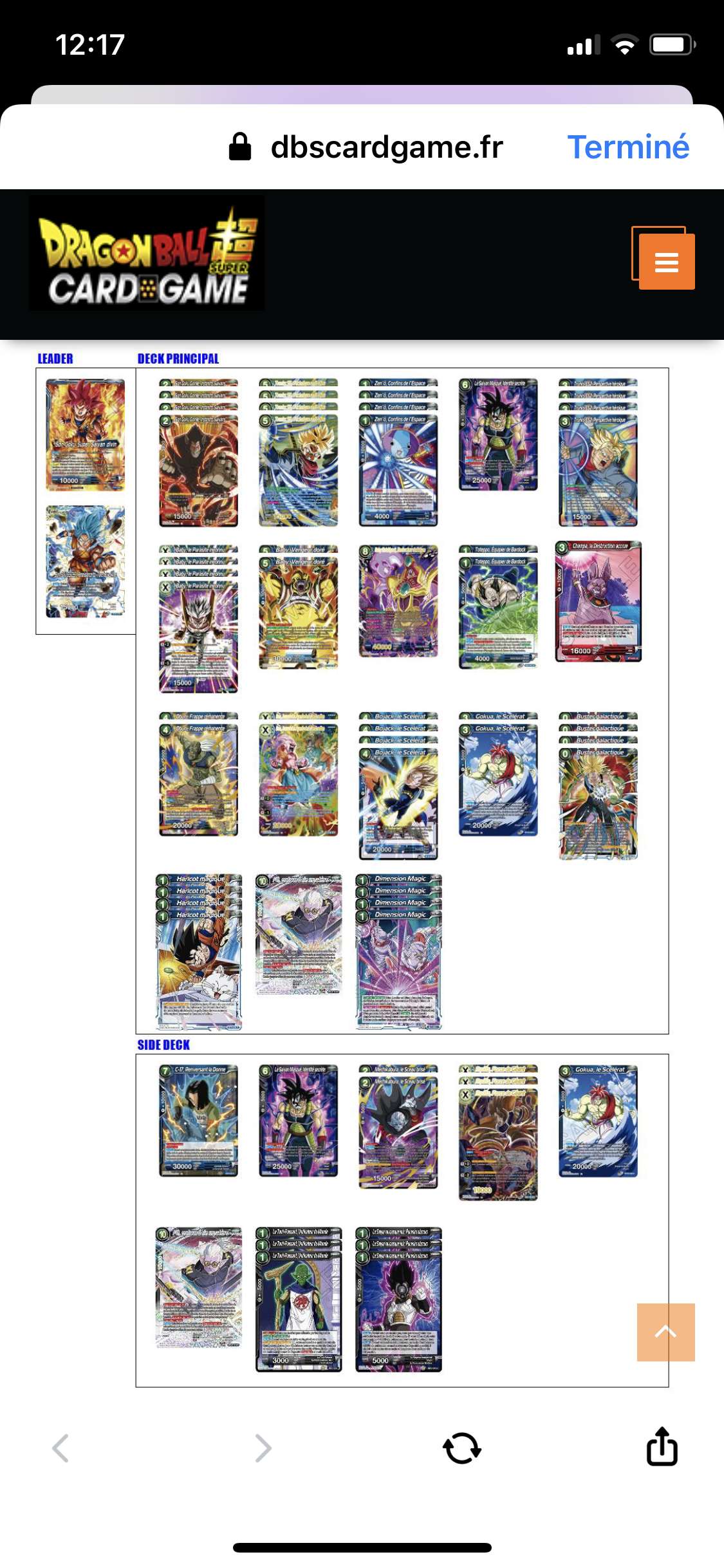 Decklist de Antoine Zoondo