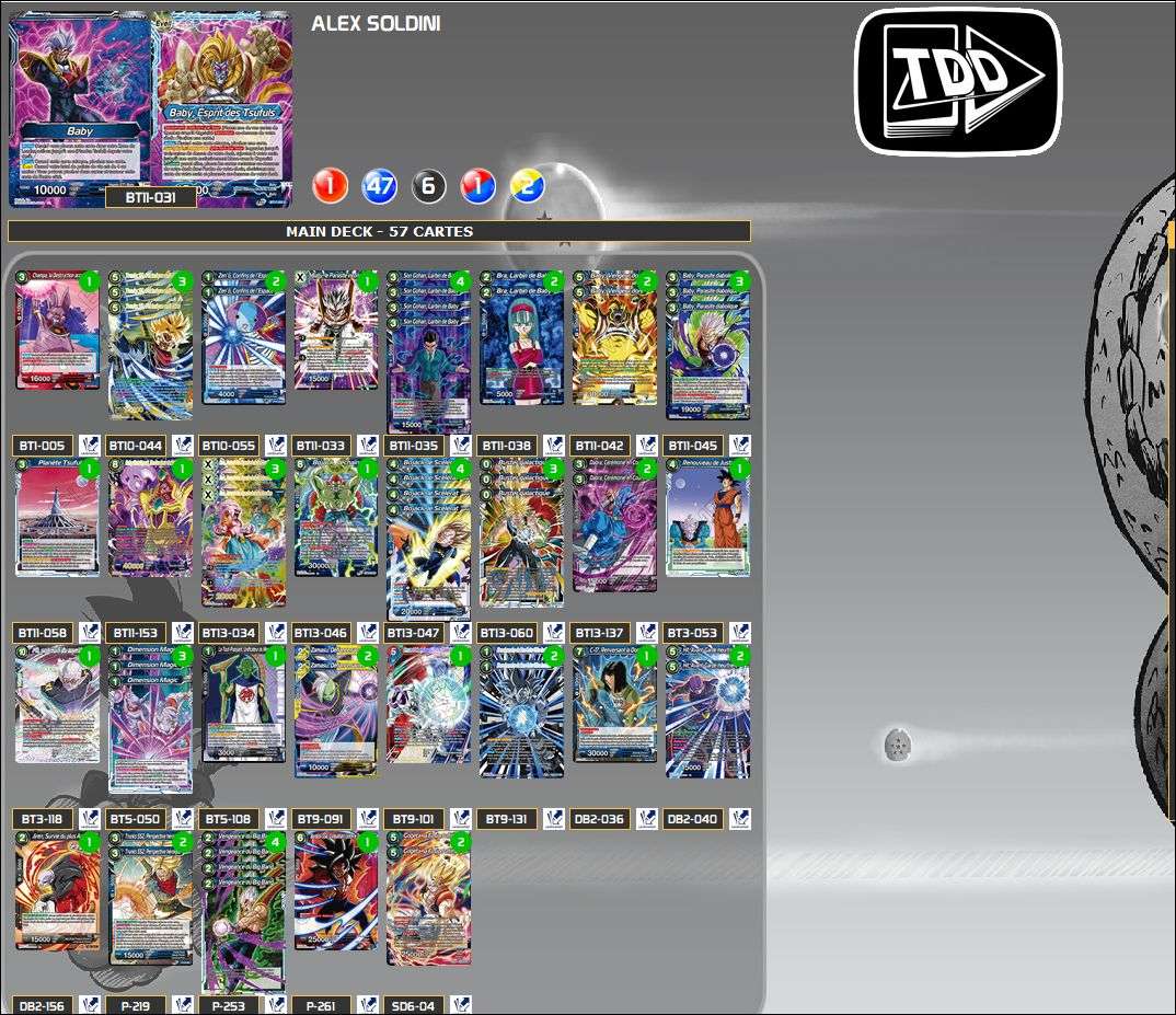 Decklist de Alexandre Soldini