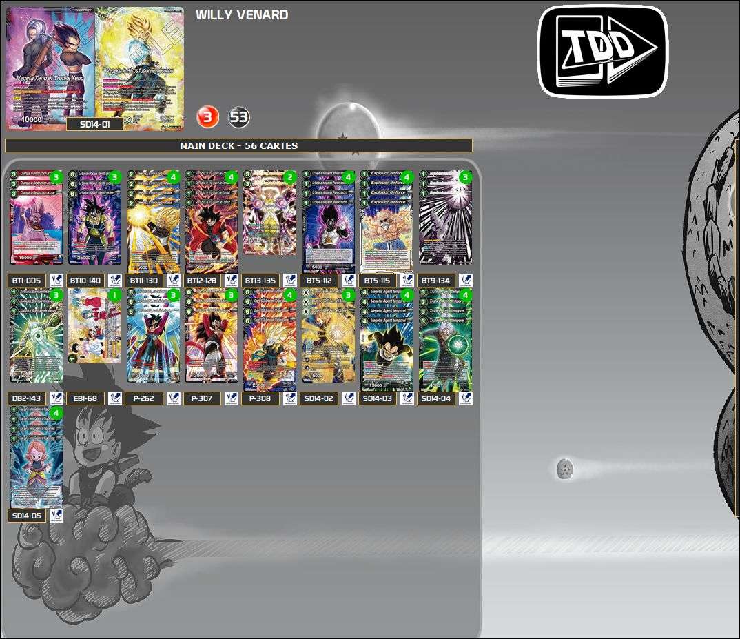 Decklist de Willy Venard