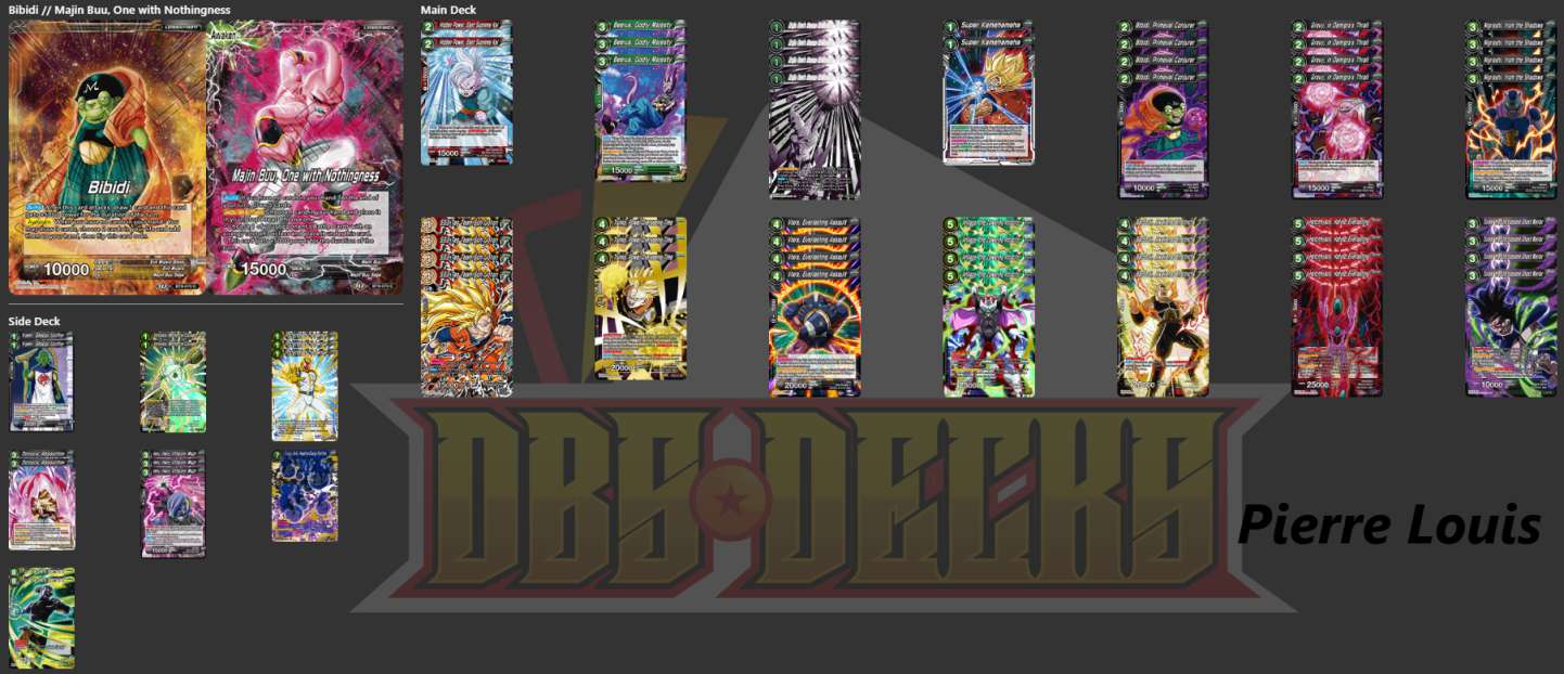 Decklist de Pierre Louis