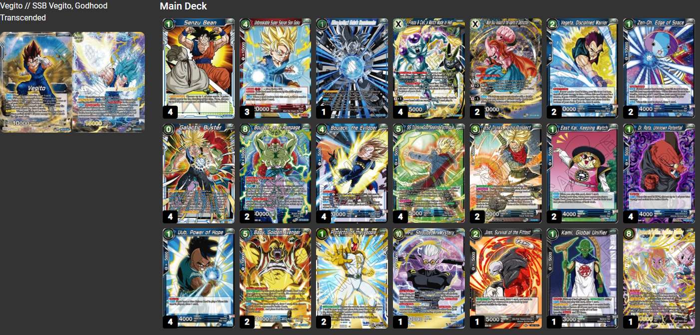Decklist de Dillon Warren