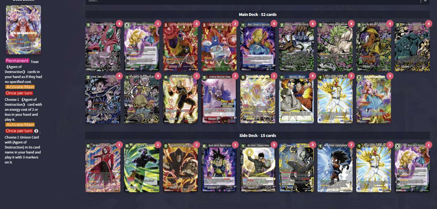 Decklist de Davide Tassone