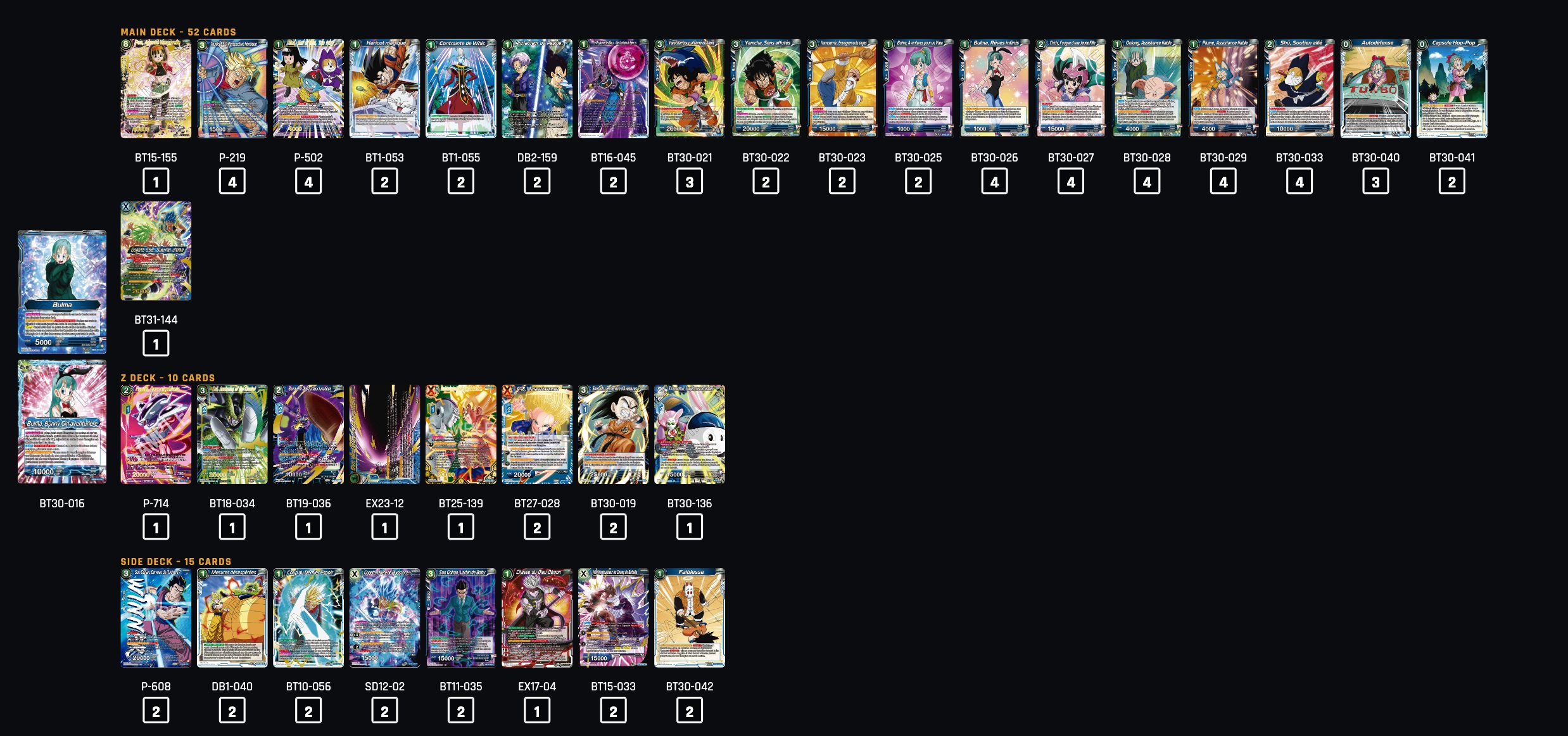Decklist de KG Decclesia