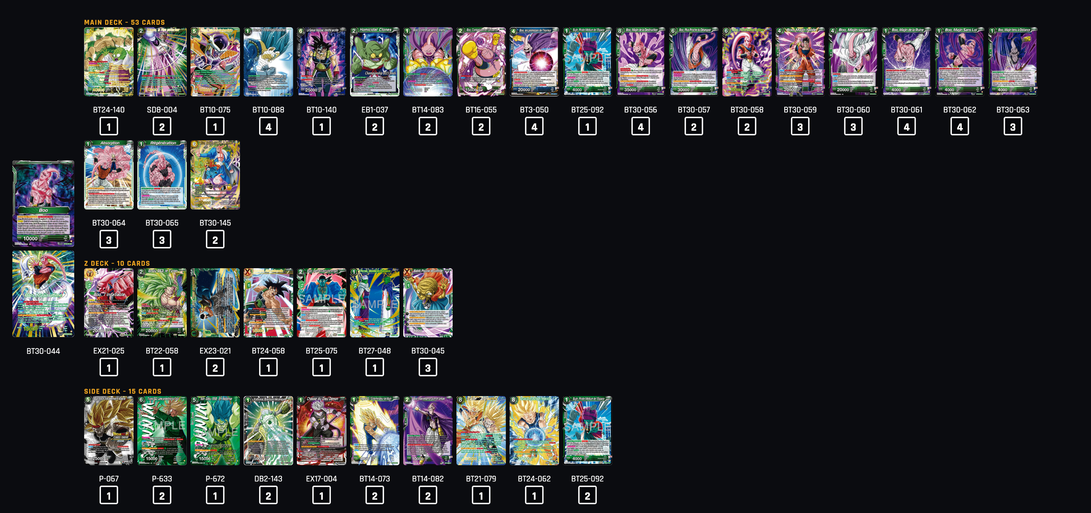 Decklist de Allen Lu