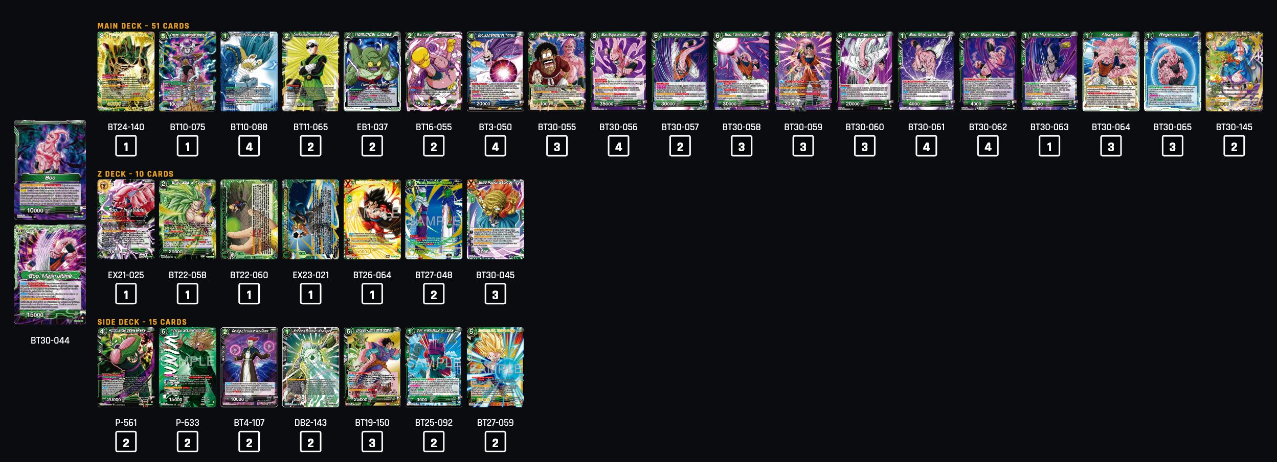 Decklist de Phrozty