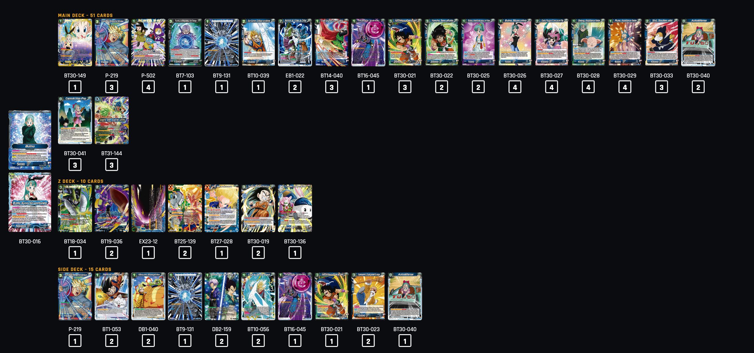Decklist de Broncki