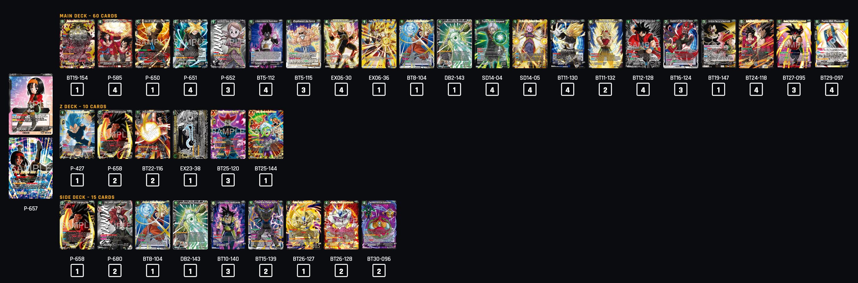 Decklist de David Jung