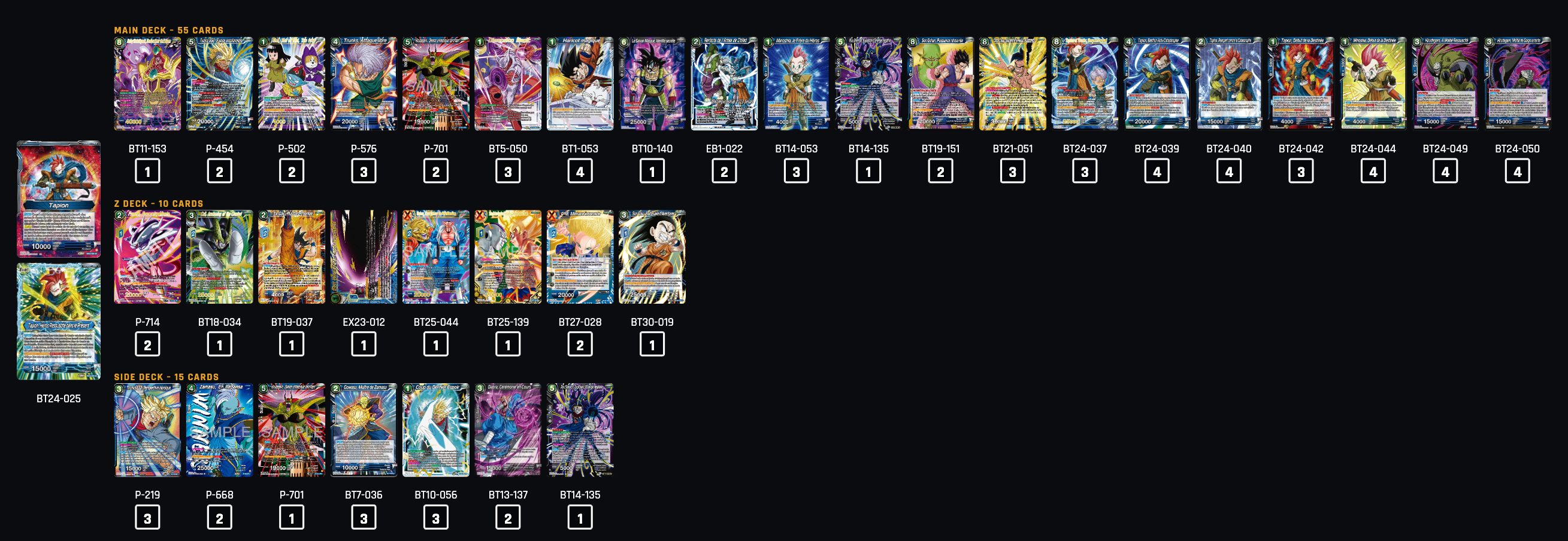 Decklist de M