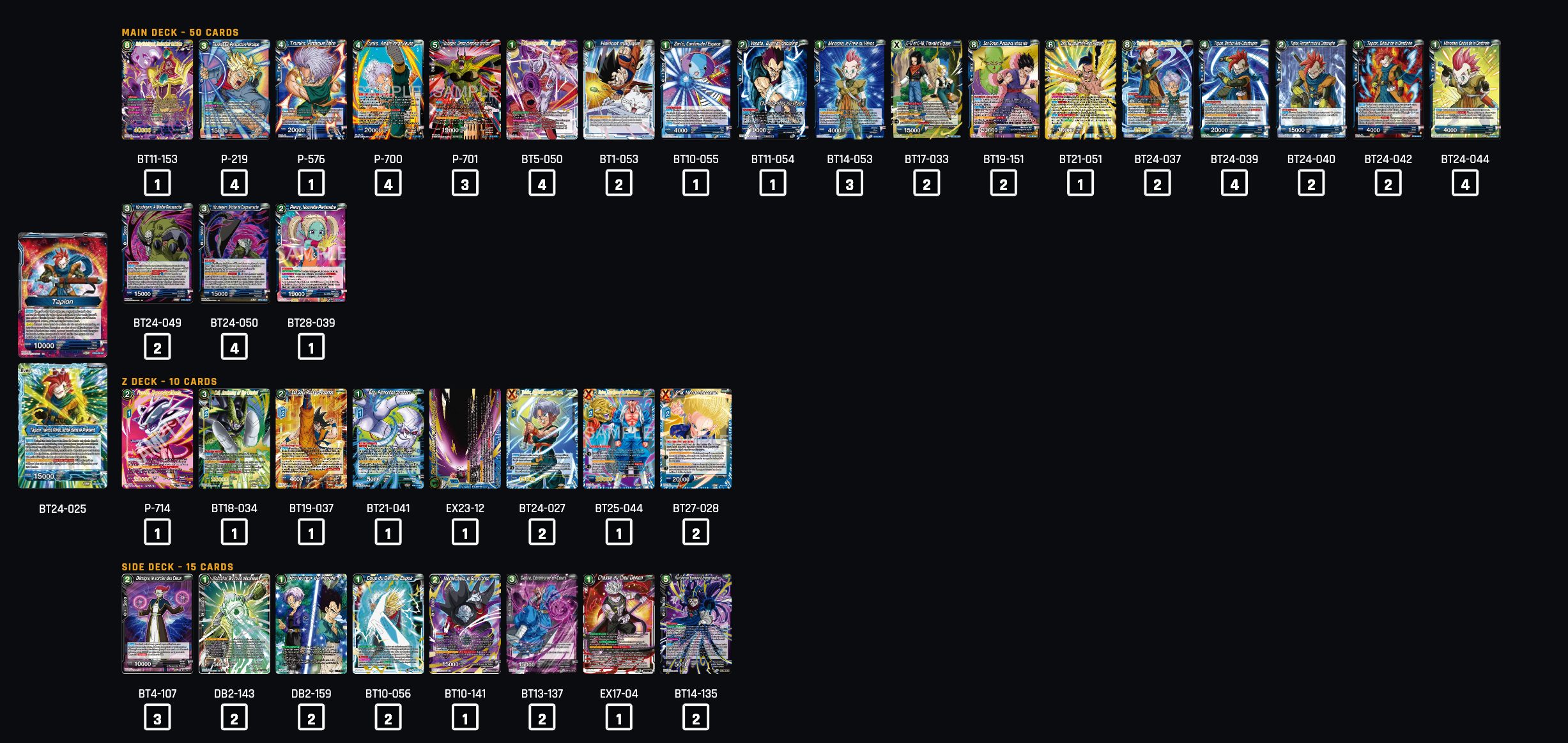 Decklist de Randoms