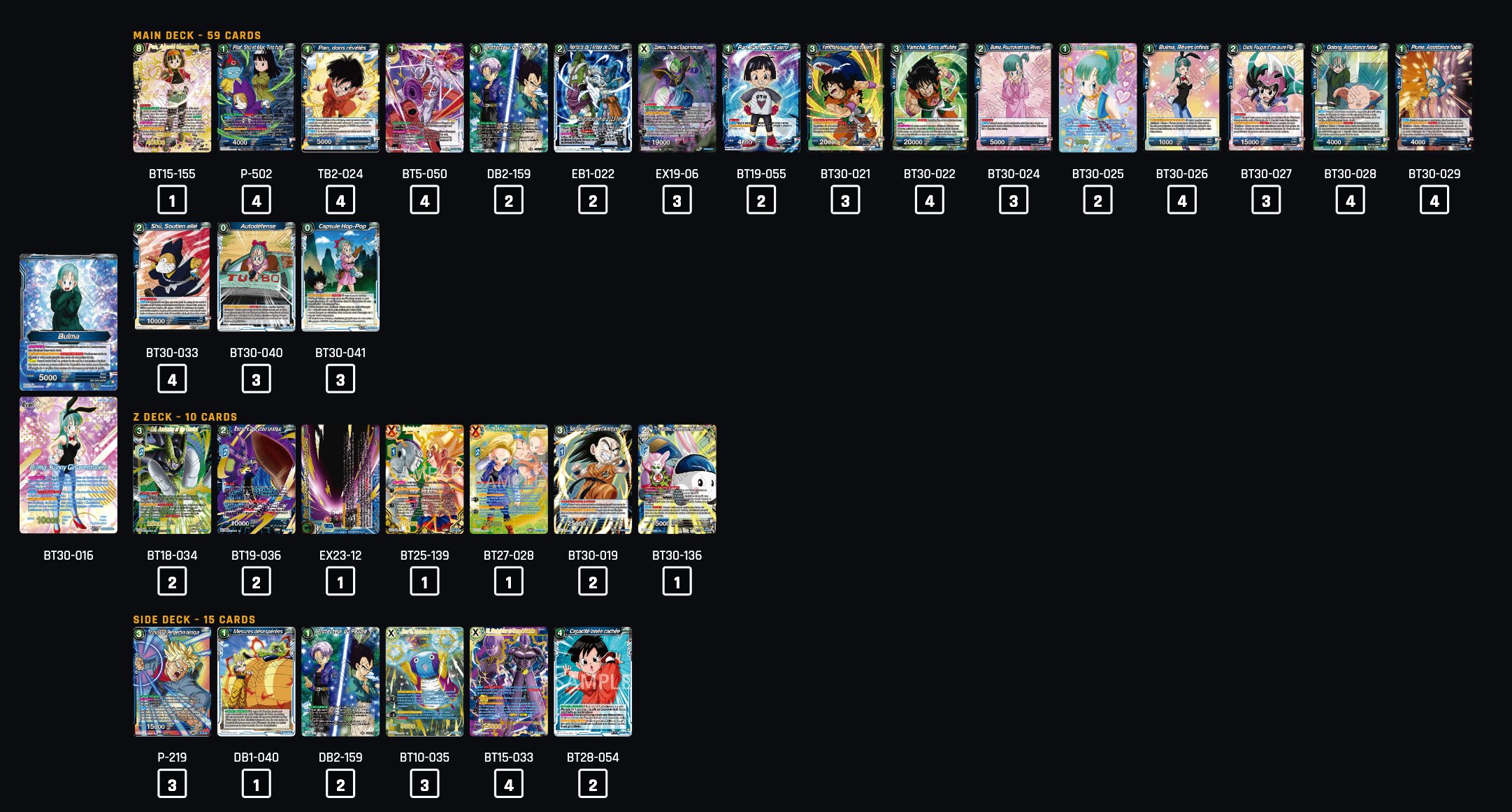 Decklist de Michael