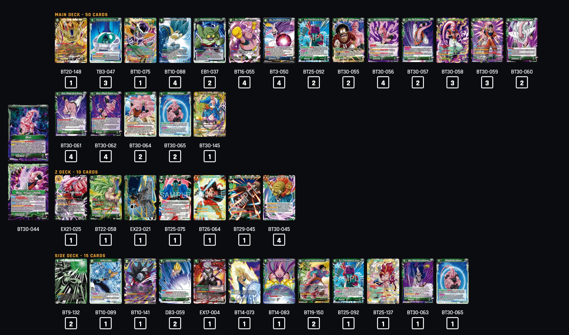 Decklist de Quentin Deschaumes